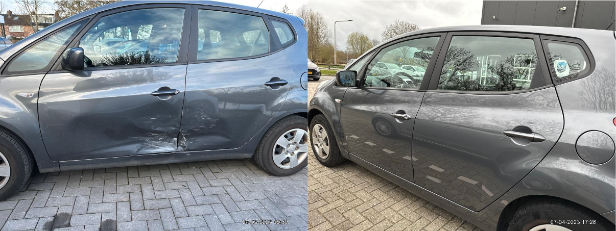 Frans Assman kreeg zijn Kia als nieuw terug