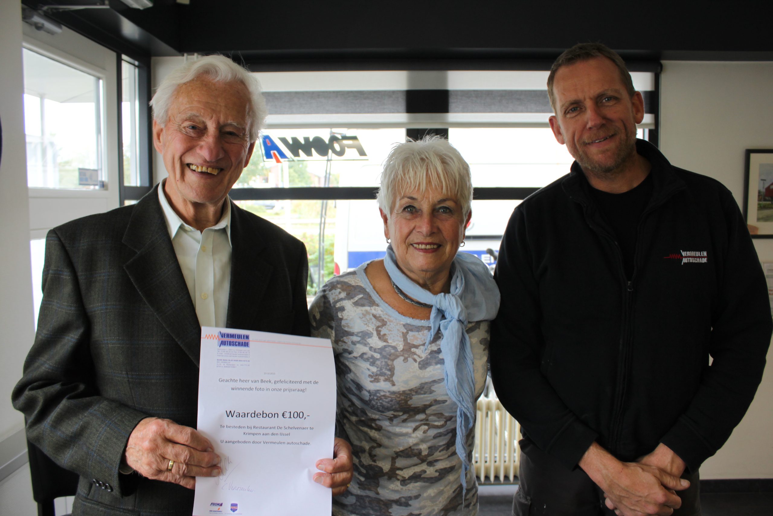 Dinerbon voor Leendert en Lidy van Beek